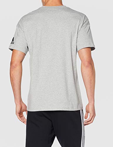 adidas Mh Plain tee Camiseta de Manga Corta, Hombre, Medium Grey Heather, M