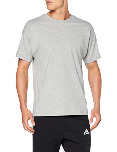 adidas Mh Plain tee Camiseta de Manga Corta, Hombre, Medium Grey Heather, M