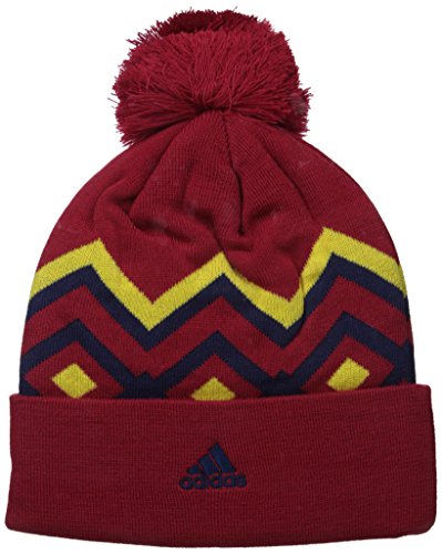 adidas MLS Pantalones de Gorro de Lana con pompón, Hombre, Rojo