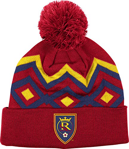 adidas MLS Pantalones de Gorro de Lana con pompón, Hombre, Rojo