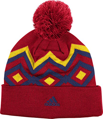 adidas MLS Pantalones de Gorro de Lana con pompón, Hombre, Rojo