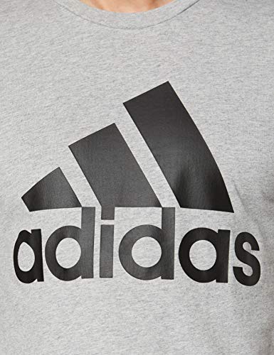 adidas Most Haves Badge of Sports TS M Camiseta, Hombre, Gris (Medium Grey Heather/Black), 2XL