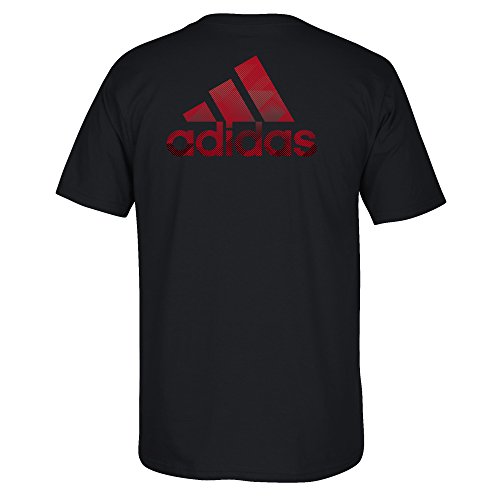 adidas NCAA para Hombre Stealth Lema para Camiseta de Manga Corta, Hombre, Negro