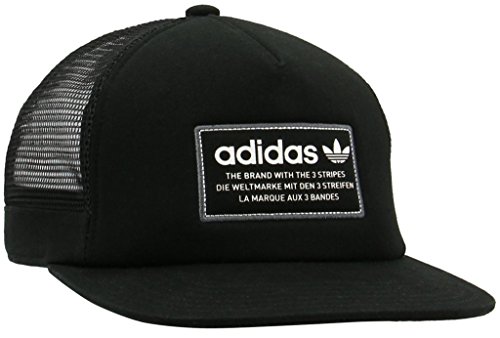 adidas Originals – Hombres De Parche Trucker Gorra de béisbol, Hombre, Black/White/Onix