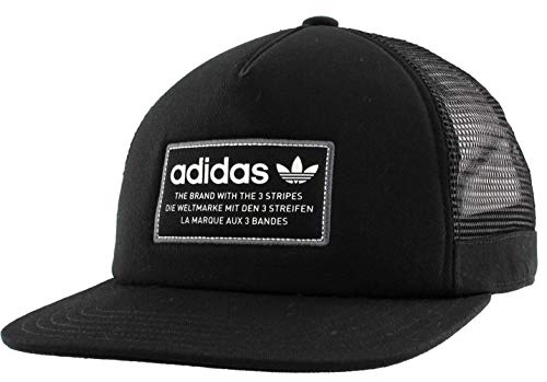 adidas Originals – Hombres De Parche Trucker Gorra de béisbol, Hombre, Black/White/Onix