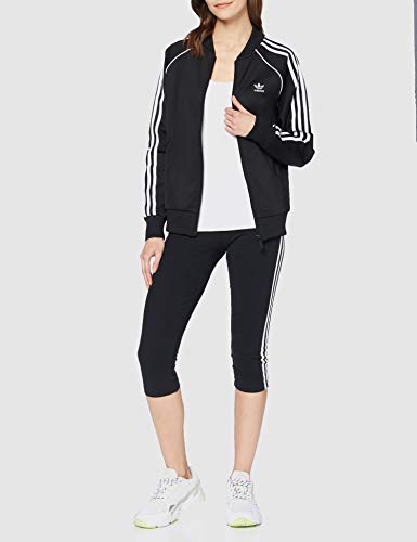 adidas Originals SST W Chaqueta con Cremallera, Mujer, Negro (Black/White), 38