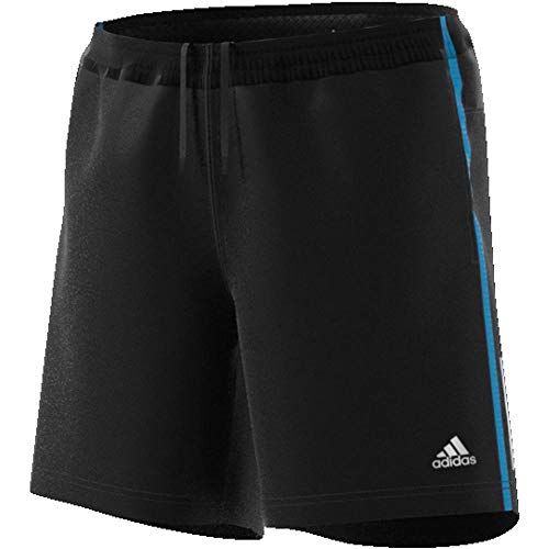 adidas Own The Run Pantalón Corto, Hombre, Negro (Black/Shock Cyan), S-13cm