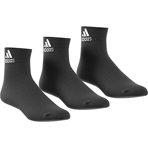 adidas per Ankle T 3Pp Calcetines, Unisex, Negro/Blanco, 35-38