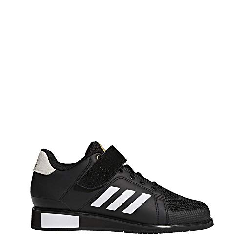 Adidas Power 3, Zapatillas de Deporte para Hombre, Negro (Core Black/Footwear White/Matte Gold 0), 41 1/3 EU