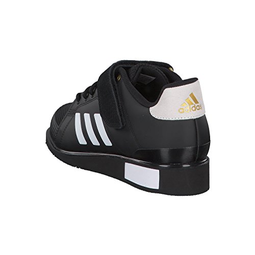 Adidas Power III, Zapatillas de Deporte para Hombre, Negro (Core Black/Footwear White/Matte Gold 0), 36 EU