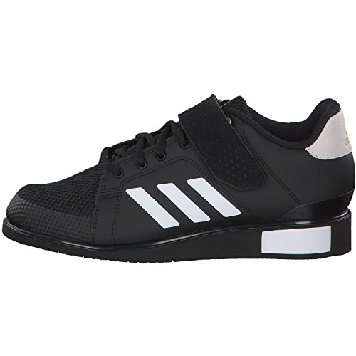 Adidas Power III, Zapatillas de Deporte para Hombre, Negro (Core Black/Footwear White/Matte Gold 0), 36 EU