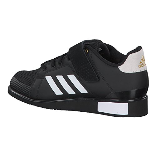 Adidas Power III, Zapatillas de Deporte para Hombre, Negro (Core Black/Footwear White/Matte Gold 0), 36 EU