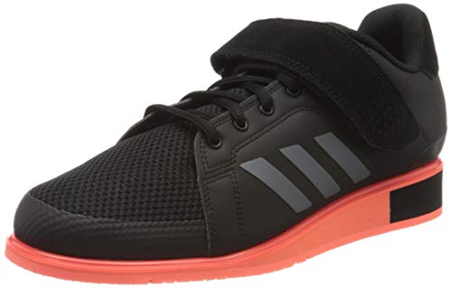 adidas Power III, Zapatillas de Gimnasio para Hombre, Core Black/Night Met./Signal Coral, 42 EU