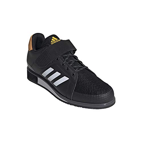 adidas Power III, Zapatillas Halterofilia para Hombre, NEGBÁS/FTWBLA/Dorsol, 42 2/3 EU