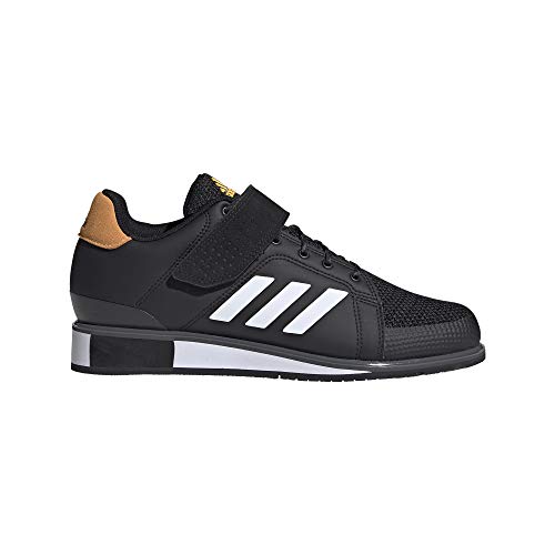 adidas Power III, Zapatillas Halterofilia para Hombre, NEGBÁS/FTWBLA/Dorsol, 42 2/3 EU