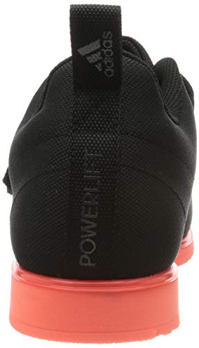 adidas Powerlift 4, Zapatillas de Deporte para Hombre, Negro (Core Black/Night Metallic/Signal Coral), 42 2/3 EU