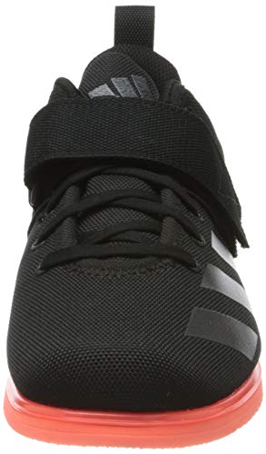 adidas Powerlift 4, Zapatillas de Deporte para Hombre, Negro (Core Black/Night Metallic/Signal Coral), 45 1/3 EU