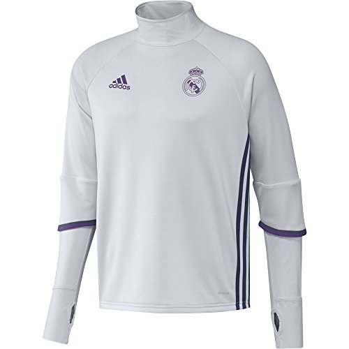 adidas Real Madrid CF TRG Sudadera, Hombre, Blanco / Morado, S