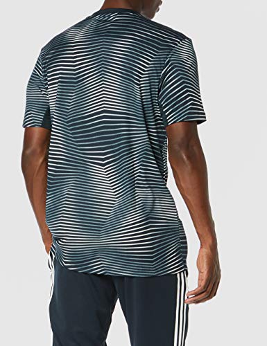 adidas Real Madrid Pre-Match Jersey, Hombre, Gris (Tech Onix/Core White), M