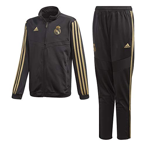 adidas Real PES Suit Y Chándal, Unisex niños, Negro/Orfúos, 152