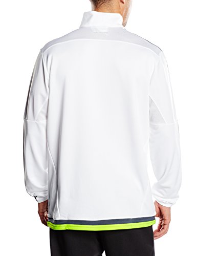 adidas Real TRG Top - Sudadera para Hombre, Color Blanco/Gris/Lima, Talla XS