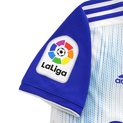 adidas Real Zaragoza Primera Equipación 2019-2020 Niño, Camiseta, White-Light Blue, Talla 152