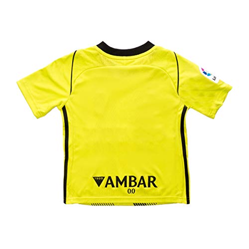 adidas Real Zaragoza Segunda Equipación 2019-2020 Niño, Camiseta, Semi Solar Yellow-Black, Talla 164