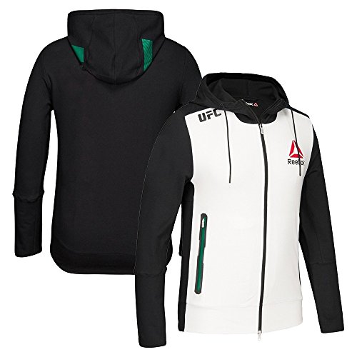 adidas Reebok - Sudadera con Capucha para Hombre, diseño Oficial de la UFC, XXXL, Blanco