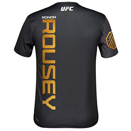 adidas Ronda Rousey Reebok UFC - Camiseta Oficial para Hombre, Color Negro, Large, Negro