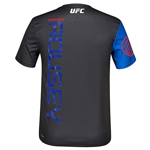 adidas Ronda Rousey UFC Reebok Black Royal - Camiseta Oficial para Hombre, XXL, Negro