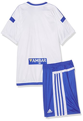 adidas Rz H Minikit Conjunto Oficial 1ª Equipación Real Zaragoza FC, Niños, Blanco (Blanco), 152