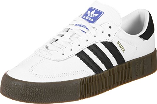 Adidas Sambarose, Zapatillas Clasicas para Mujer, Blanco (Cloud White/Core Black/Gum5), 36 EU