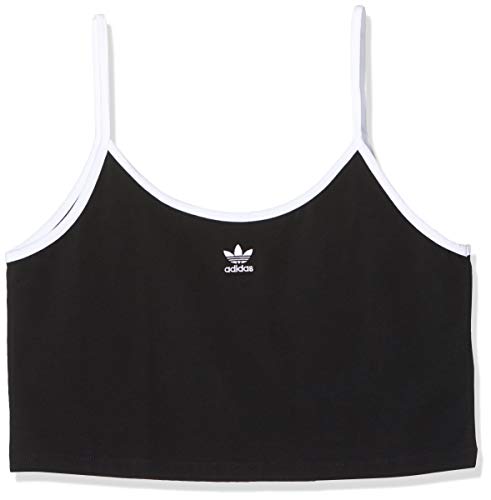 adidas Spaghetti Strap Camiseta sin Mangas, Mujer, Black/White, 42