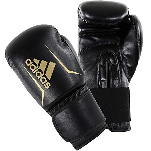 adidas Speed 50 Gym Fitness Training Workout Sparring Kick Boxing Gloves Mens Women Kids 6oz 8oz 10oz 12oz 14oz 16oz Guantes de boxeo para hombre y mujer, 6, 12 onzas, 14 oz, Unisex adulto, negro/rojo