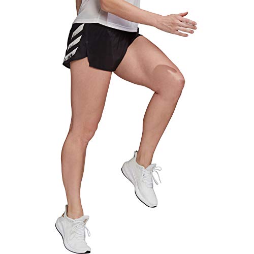 adidas Speed Split W Pantalones Cortos de Deporte, Mujer, Black/White, M