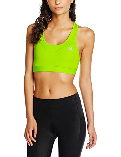 adidas Sport-BH Techfit Camiseta, Mujer, Verde - (Seliso/Plamat), S