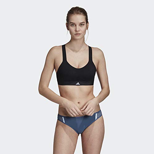 adidas Strngr Swim Top Traje de Baño, Mujer, Black, 4B