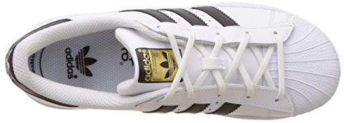 adidas Superstar C, Zapatillas de Baloncesto Unisex Niños, Blanco (Footwear White/Core Black/Footwear White 0), 33 EU