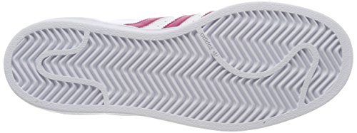 Adidas Superstar Foundation, Zapatillas Unisex Infantil, Blanco / Fucsia, 35.5 EU