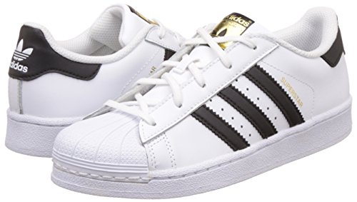 adidas Superstar, Zapatillas de Baloncesto Unisex Niños, Blanco (Footwear White/Core Black/Footwear White 0), 32 EU