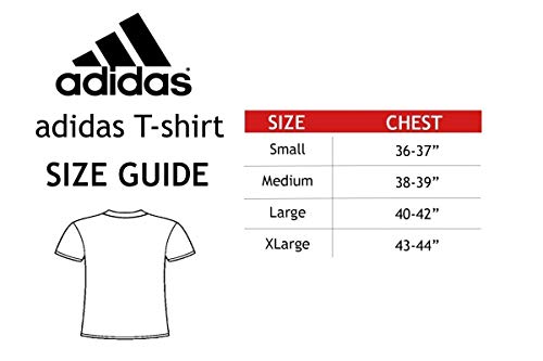 adidas T-Shirt Men Women Martial Arts Fitness Gym Workout Training Top Camiseta Taekwondo para Hombre, Mujer, Artes Marciales TKD, Gimnasio, Entrenamiento, Gris, Large