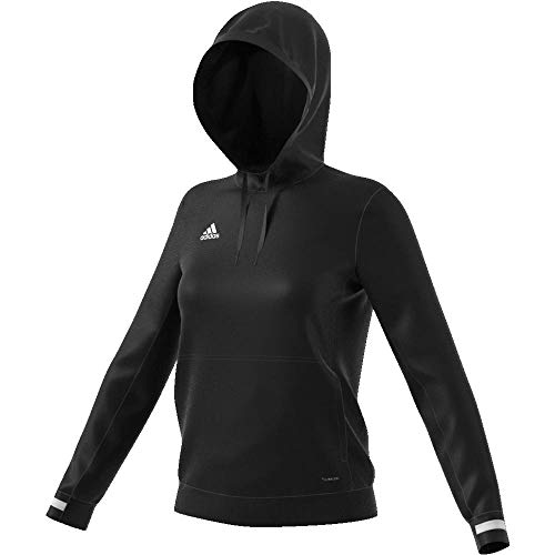 Adidas T19 Hoody W Sudadera, Mujer, Black/White, XL