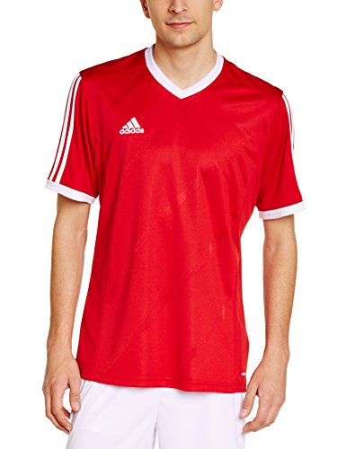 adidas Tabe 14 JSY - Camiseta para hombre, color rojo brillante / blanco, talla 164
