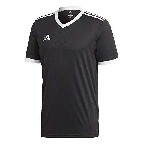 adidas TABELA 18 JSY Camiseta de Manga Corta, Hombre, Black/White, L