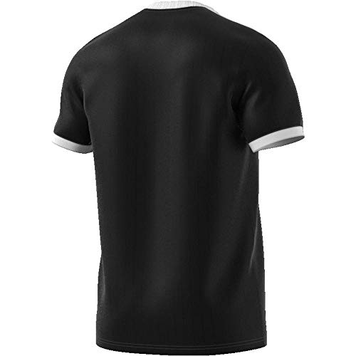 adidas TABELA 18 JSY Camiseta de Manga Corta, Hombre, Black/White, M