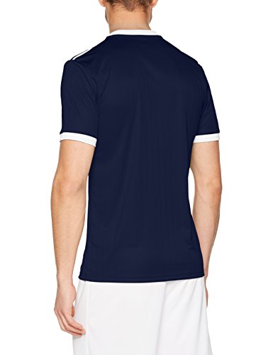 adidas TABELA 18 JSY Camiseta de Manga Corta, Hombre, Dark Blue/White, L