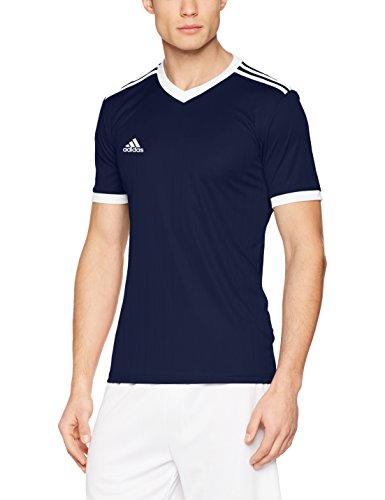 adidas TABELA 18 JSY Camiseta de Manga Corta, Hombre, Dark Blue/White, L