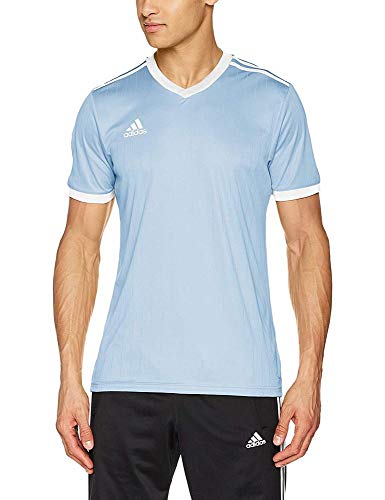 adidas TABELA 18 JSY T-Shirt, Hombre, Clear Blue/White, M