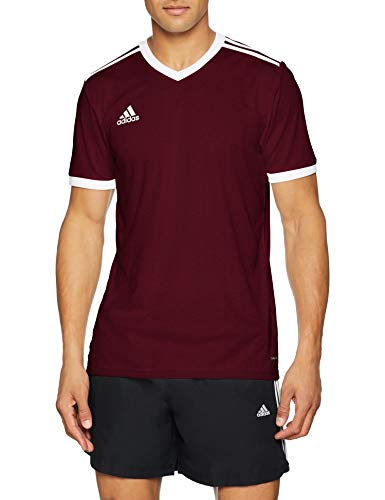 Adidas TABELA 18 JSY T-shirt, Hombre, Maroon/ White, M