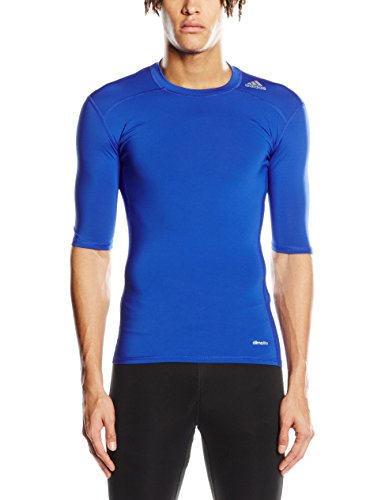 adidas Techfit Base - Camiseta de manga corta para hombre, Azul (Blod Blue), XL